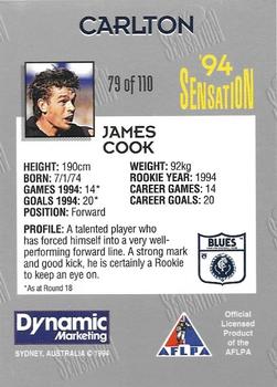 1994 AFL Sensation #79 James Cook Back